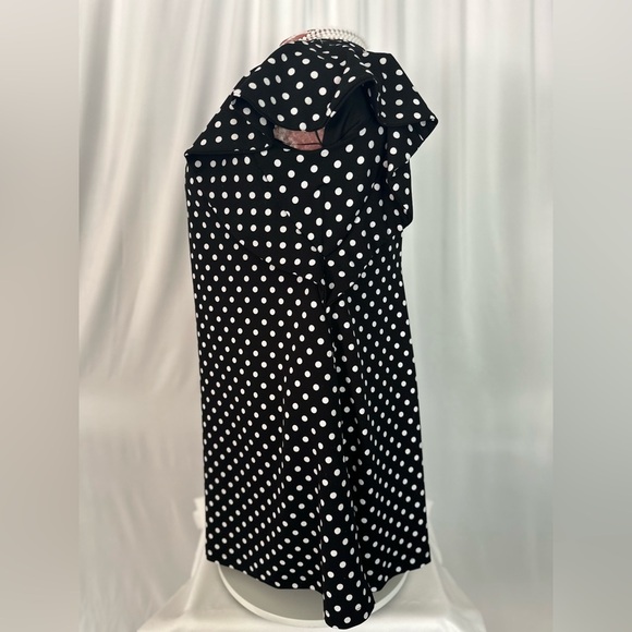 Lane Bryant Black and White Polka Dot Mini Dress for Stylish Occasions (758) - Picture 4 of 14